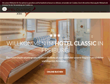 Tablet Screenshot of hotel-classic-freiburg.de